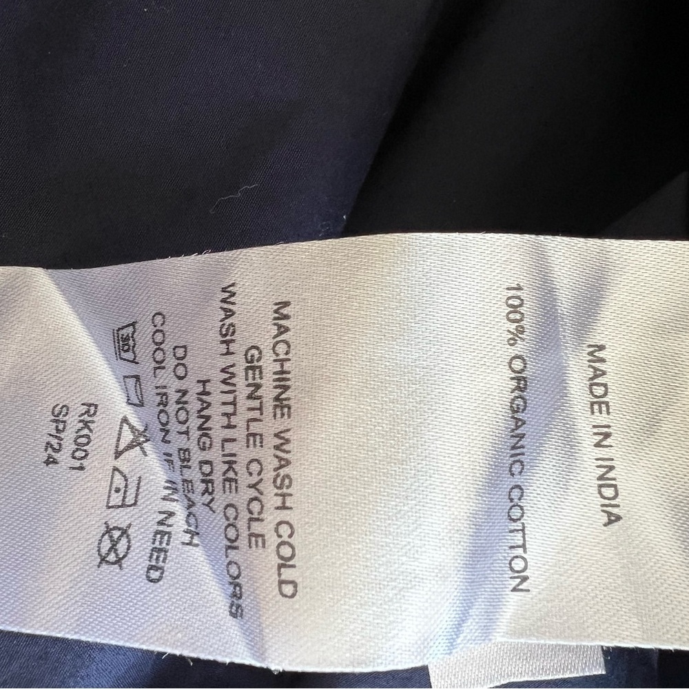 Quince 100% Organic Cotton Poplin Long Sleeve Shirt - Picture 9 of 9